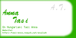 anna tasi business card